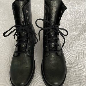 Frye metallic green boots. Size 8.5